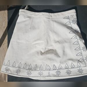 White Embroidered Skirt
